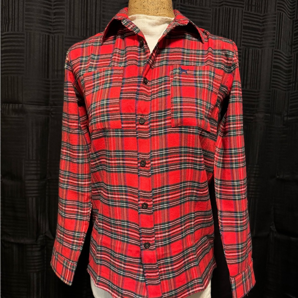 Simply Southern Red Plaid Shirt NWT